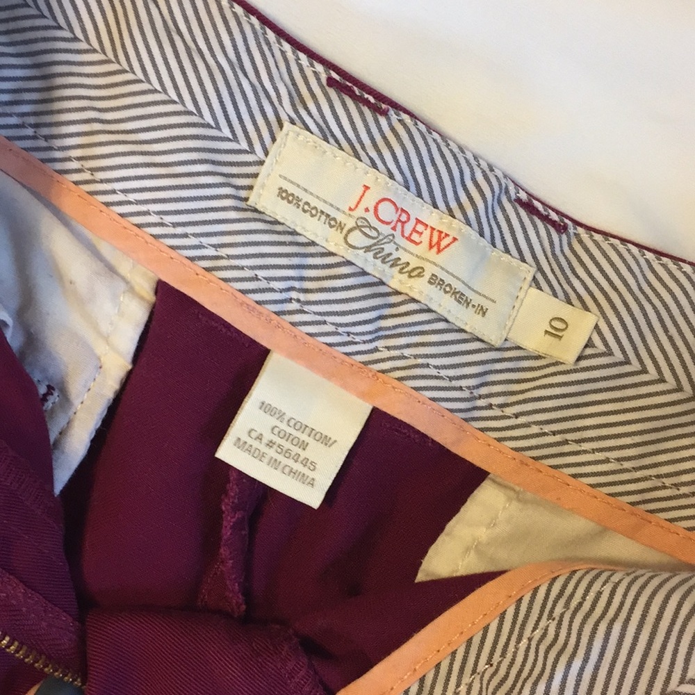 J. Crew Broken In Chino Shorts